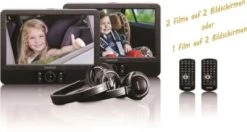 Lenco DVP-939 - DVD-Player-Set Mit 2x 9"-Bildschirmen, USB, Kopfhörern Und Festen Kopfstützenhalterungen -Audio Rabatte 11218515 06
