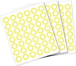 Anybook Besprechbare Sticker Gelb, 2.160 Stück