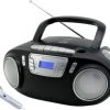 Soundmaster CD-Radiokassettenrekorder Mit Mikrofon, USB Und Lichteffekt, Schwarz -Audio Rabatte 11725989 01
