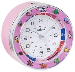 Atlanta Kinderwecker Mit Leisegang Rosa Wecker