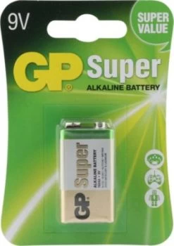 GP Batteries Batterien 1er Blister (9V, E-Block, 6LR 61, AM-6)