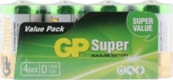GP Batteries Batterien 4er Pack (D, Mono, LR 20, AM-1, UM-1)