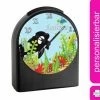 CreaDesign Kinder Funkwecker Personalisiert Mit Namen Fische Atom-/Funkuhr, 12-Stunden-Anzeigeformat, Schlummerfunktion, Nachtlicht, Geräuschlos/Ohne Ticken -Audio Rabatte 20306375 01
