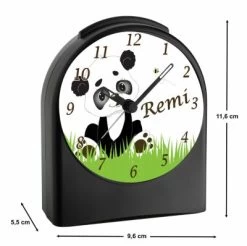 CreaDesign Kinder Funkwecker Personalisiert Mit Namen Panda Bär Atom-/Funkuhr, 12-Stunden-Anzeigeformat, Schlummerfunktion, Nachtlicht, Geräuschlos/Ohne Ticken -Audio Rabatte 20306383 03