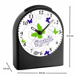 CreaDesign Kinder Funkwecker Personalisiert Mit Namen Schmetterling Ornamente Atom-/Funkuhr, 12-Stunden-Anzeigeformat, Schlummerfunktion, Nachtlicht, Geräuschlos/Ohne Ticken 10 CreaDesign Kinder Funkwecker Personalisiert Mit Namen Schmetterling Ornamente Atom-/Funkuhr, 12-Stunden-Anzeigeformat, Schlummerfunktion, Nachtlicht, Geräuschlos/Ohne Ticken -Audio Rabatte 20307076 03