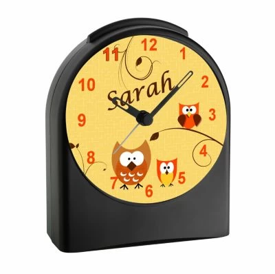 CreaDesign Kinder Funkwecker Personalisiert Mit Namen Eule Atom-/Funkuhr, 12-Stunden-Anzeigeformat, Schlummerfunktion, Nachtlicht, Geräuschlos/Ohne Ticken 4 CreaDesign Kinder Funkwecker Personalisiert Mit Namen Eule Atom-/Funkuhr, 12-Stunden-Anzeigeformat, Schlummerfunktion, Nachtlicht, Geräuschlos/Ohne Ticken - Image 2