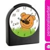 CreaDesign Kinder Funkwecker Personalisiert Mit Namen Teddy Atom-/Funkuhr, 12-Stunden-Anzeigeformat, Schlummerfunktion, Nachtlicht, Geräuschlos/Ohne Ticken -Audio Rabatte 20307307 01