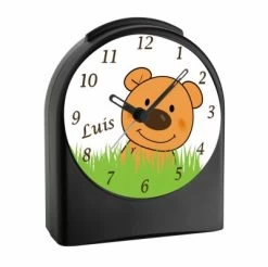 CreaDesign Kinder Funkwecker Personalisiert Mit Namen Teddy Atom-/Funkuhr, 12-Stunden-Anzeigeformat, Schlummerfunktion, Nachtlicht, Geräuschlos/Ohne Ticken 9 CreaDesign Kinder Funkwecker Personalisiert Mit Namen Teddy Atom-/Funkuhr, 12-Stunden-Anzeigeformat, Schlummerfunktion, Nachtlicht, Geräuschlos/Ohne Ticken -Audio Rabatte 20307307 02