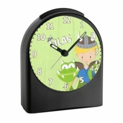 CreaDesign Kinder Funkwecker Personalisiert Mit Namen Wikinger Atom-/Funkuhr, 12-Stunden-Anzeigeformat, Schlummerfunktion, Nachtlicht, Geräuschlos/Ohne Ticken -Audio Rabatte 20307332 02