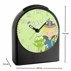 CreaDesign Kinder Funkwecker Personalisiert Mit Namen Wikinger Atom-/Funkuhr, 12-Stunden-Anzeigeformat, Schlummerfunktion, Nachtlicht, Geräuschlos/Ohne Ticken -Audio Rabatte 20307332 03