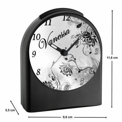 CreaDesign Kinder Funkwecker Personalisiert Mit Namen Blumen Atom-/Funkuhr, 12-Stunden-Anzeigeformat, Schlummerfunktion, Nachtlicht, Geräuschlos/Ohne Ticken 5 CreaDesign Kinder Funkwecker Personalisiert Mit Namen Blumen Atom-/Funkuhr, 12-Stunden-Anzeigeformat, Schlummerfunktion, Nachtlicht, Geräuschlos/Ohne Ticken - Image 3