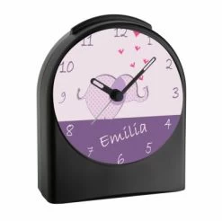 CreaDesign Kinder Funkwecker Personalisiert Mit Namen Elefefant Atom-/Funkuhr, 12-Stunden-Anzeigeformat, Schlummerfunktion, Nachtlicht, Geräuschlos/Ohne Ticken -Audio Rabatte 20307366 02