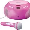 Lenco SCD-620  Pink Kinder-Boombox Mit CD, Mikrofon + Aufkleber -Audio Rabatte 20538745 01