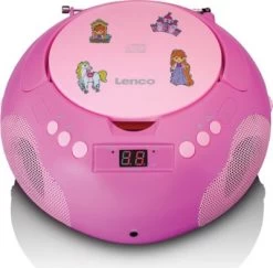 Lenco SCD-620 Pink Kinder-Boombox Mit CD, Mikrofon + Aufkleber 11 Lenco SCD-620 Pink Kinder-Boombox Mit CD, Mikrofon + Aufkleber -Audio Rabatte 20538745 04