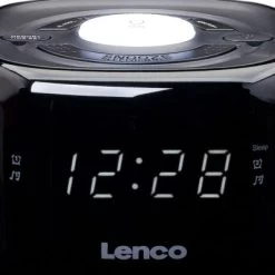 Lenco CR-12BK- Radiowecker Mit UKW-Radio Und Nachtlichtfunktion -Audio Rabatte 20831772 03