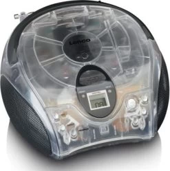Lenco SCD-24TR- Boombox CD-Player Mit Radio Und Kopfhöreranschluss, Transparent -Audio Rabatte 20831777 05