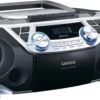 Lenco SCD-120SI - XXL Boombox CD/MP3/Kassetten-Player Mit FM-Radio, Bluetooth, USB, AUX Und Kopfhöreranschluss, Silber -Audio Rabatte 20831791 01