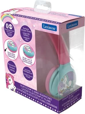 LEXIBOOK Einhorn Kabellose Bluetooth Kopfhörer Für Kinder 5 LEXIBOOK Einhorn Kabellose Bluetooth Kopfhörer Für Kinder - Image 3