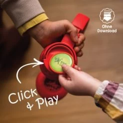 Kekz - Kekzhörer Starterset Rot + Cookie Crew Audiochip, All-in-One Kinder Audioplayer, Kabellos 15 H Laufzeit -Audio Rabatte 21166275 04