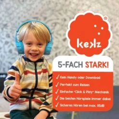Kekz - Kekzhörer Starterset Rot + Cookie Crew Audiochip, All-in-One Kinder Audioplayer, Kabellos 15 H Laufzeit -Audio Rabatte 21166275 05