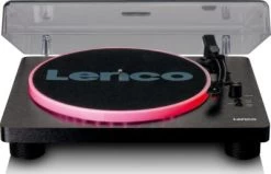 Lenco Plattenspieler Mit 2 Integrierten Lautsprechern LS-50LED BK -Audio Rabatte 24225658 02