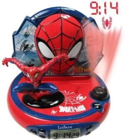 LEXIBOOK Spider-Man Radiowecker Mit Projektion Und Nachtlicht