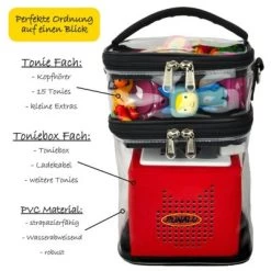PUNALU Transparente Tasche Für Toniebox Und Zubehör, Platz Für Bis Zu 15 Tonies Toniebox Tasche 9 PUNALU Transparente Tasche Für Toniebox Und Zubehör, Platz Für Bis Zu 15 Tonies Toniebox Tasche -Audio Rabatte 26827573 02