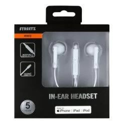 STREETZ HL-390 In-Ear Headset/Kopfhörer "Lightning" Mit Mikrofon 32 Ohm -Audio Rabatte 27330285 03