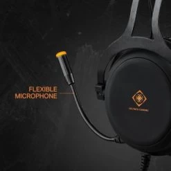 Deltaco Gamer Headset Over Ear Kopfhörer LED Mikro 3,5mm + USB -Audio Rabatte 27330321 03