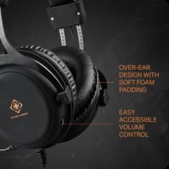 Deltaco Gamer Headset Over Ear Kopfhörer LED Mikro 3,5mm + USB -Audio Rabatte 27330321 05