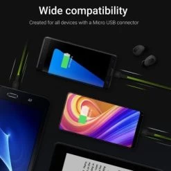 Green Cell USB-A - MicroUSB-Kabel 2m Orange LED Quick Charge 3.0 -Audio Rabatte 27330382 04