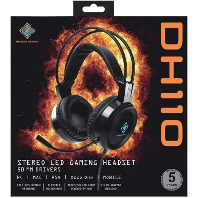 Deltaco GAMING DH110 Stereo LED Gaming Kopfhörer 8 Deltaco GAMING DH110 Stereo LED Gaming Kopfhörer - Image 6