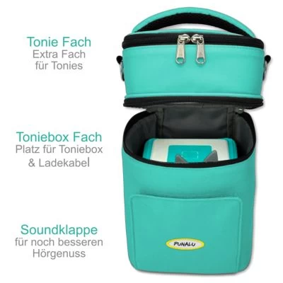 PUNALU Kompakte Tasche Für Toniebox Und Zubehör, Platz Für Ca. 20 Tonies Hörfiguren Toniebox Tasche 4 PUNALU Kompakte Tasche Für Toniebox Und Zubehör, Platz Für Ca. 20 Tonies Hörfiguren Toniebox Tasche - Image 2