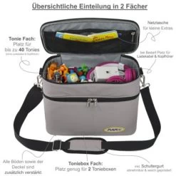 PUNALU Große Tasche Für Toniebox Und Zubehör, Platz Für Ca. 68 Tonies Hörfiguren Toniebox Tasche 10 PUNALU Große Tasche Für Toniebox Und Zubehör, Platz Für Ca. 68 Tonies Hörfiguren Toniebox Tasche -Audio Rabatte 27464428 03