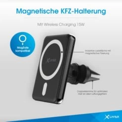 Xlayer WIRELESS Halterung MagFix Pro KFZ-Halterung (Magsafe Kompatibel) 15W Schwarz -Audio Rabatte 28180844 03