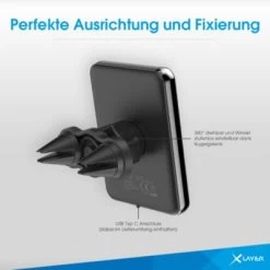 Xlayer WIRELESS Halterung MagFix Pro KFZ-Halterung (Magsafe Kompatibel) 15W Schwarz -Audio Rabatte 28180844 04