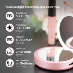Lotta Power POWERBANKS Schminkspiegel Powerbank 4000mAh -Audio Rabatte 28180891 04