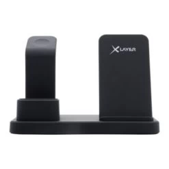 Xlayer WIRELESS Induktive Ladestation 3-in-1 Wireless Charger Black Smartphones/Tablets