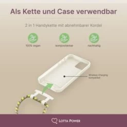Lotta Power DIVERS SoftCase Bio Handy-Kette IPhone 12/12 Pro Beige/Sandstone -Audio Rabatte 28180980 03