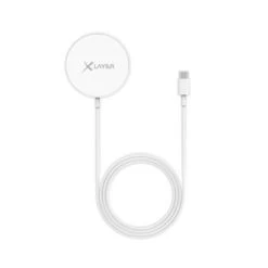 Xlayer WIRELESS LadegerĂ€t MagFix Pro Wireless Charging Pad (MagSafe Kompatibel) 15W WeiĂ