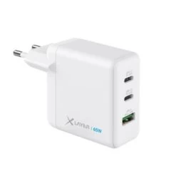 Xlayer CHARGER Powercharger 65W USB-C SchnellladegerÀt GaN Technologie 3-Port Kompatibel Mit MacBook/Pro/Air, IPhone, IPad, Galaxy, Huawei, Xiaomi, Lenovo, Dell