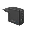Xlayer CHARGER Powercharger 65W USB-C Schnellladegerät GaN Technologie 3-Port Kompatibel Mit MacBook/Pro/Air, IPhone, IPad, Galaxy, Huawei, Xiaomi, Lenovo, Dell