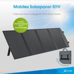 Xlayer CHARGER Solarpanel 80W Faltbar Tragbar Mobile Stromversorgung USB-C Notstrom -Audio Rabatte 28181183 05