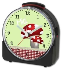 CreaDesign Kinder Funkwecker Weiß Personalisiert Mit Namen Glückspilz -Audio Rabatte 28901486 04
