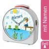 CreaDesign Kinder Funkwecker Weiß Personalisiert Mit Namen Froschteich 12-Stunden-Anzeigeformat, Geräuschlos/Ohne Ticken, Nachtlicht -Audio Rabatte 28901508 01