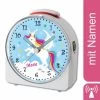 CreaDesign Kinder Funkwecker Weiß Personalisiert Mit Namen Einhorn Blau 12-Stunden-Anzeigeformat, Geräuschlos/Ohne Ticken, Nachtlicht 1 CreaDesign Kinder Funkwecker Weiß Personalisiert Mit Namen Einhorn Blau 12-Stunden-Anzeigeformat, Geräuschlos/Ohne Ticken, Nachtlicht -Audio Rabatte 28901596 01