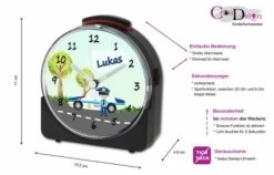 CreaDesign Kinder Funkwecker Weiß Personalisiert Mit Namen Polizei -Audio Rabatte 28901678 02