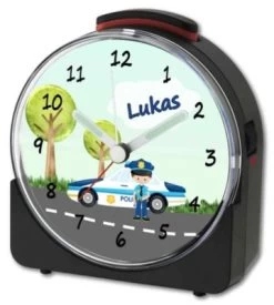 CreaDesign Kinder Funkwecker Weiß Personalisiert Mit Namen Polizei -Audio Rabatte 28901678 03