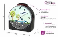 CreaDesign Kinder Funkwecker Weiß Personalisiert Mit Namen Polizei -Audio Rabatte 28901678 05