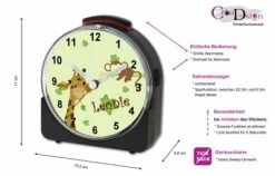 CreaDesign Kinder Funkwecker Weiß Personalisiert Mit Namen Giraffe-Affe -Audio Rabatte 28901728 02